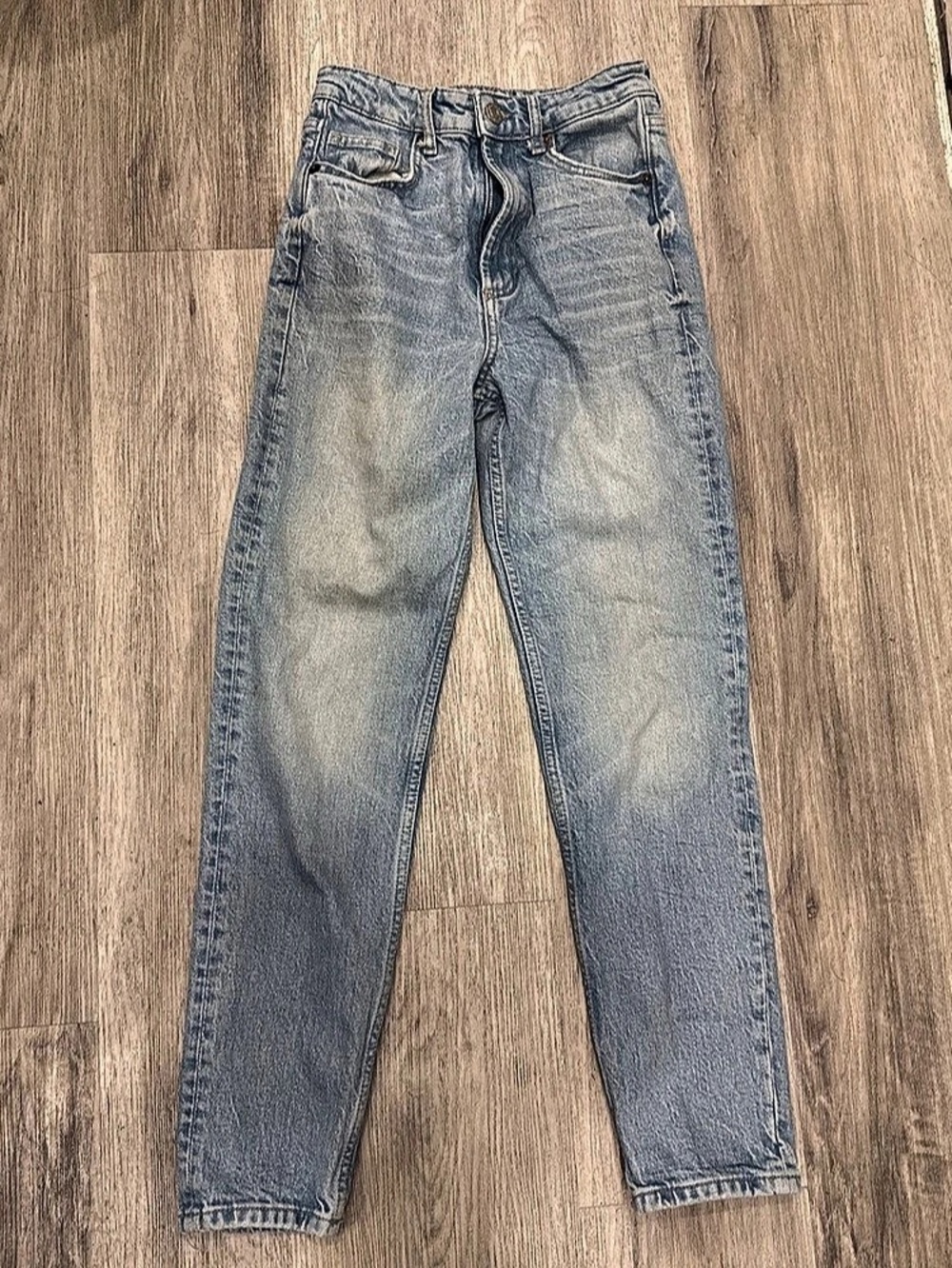 Zara Z1975 High-Rise Mom Fit Jeans Blue US 2